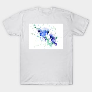 Blue Seahorses T-Shirt